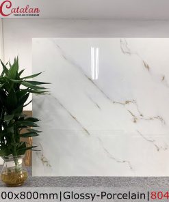 Gạch lát nền Catalan 80×80 khói vàng 8046