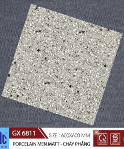 Gạch lát nền giả ganito màu ghi 60×60 CMC GX 6811