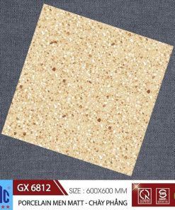 Gạch lát nền giả ganito màu vàng 60×60 CMC GX 6812