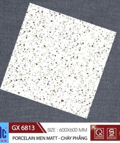 Gạch lát nền giả ganito màu vàng trắng 60×60 CMC GX 6813