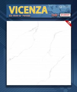 Gạch lát nền,ốp tường 80x80cm màu vân mây trắng Vicenza 8005