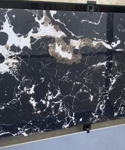 Gạch nhập khẩu Ấn Độ 60x120cm đen vân trắng Ocean Black