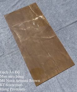 Gạch nhập khẩu Ấn Độ 60x120cm Nova Arami Brown