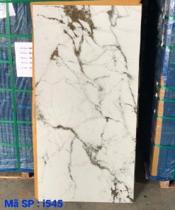 Gạch nhập khẩu Ấn Độ 60x120cm trắng vân mây I545