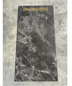 Gạch nhập khẩu Ấn Độ 60x120cm vân đá đen trắng 12203