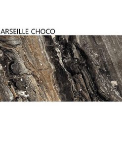 Gạch nhập khẩu Ấn Độ 60x120cm vân đá đen vàng Marseille Choco