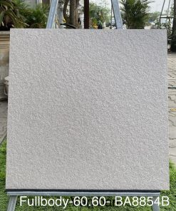 Gạch nhập khẩu Ấn Độ 60x60cm vân đá sần ghi xám BA8854B