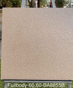 Gạch nhập khẩu Ấn Độ 60x60cm vân đá sần nâu BA8855B