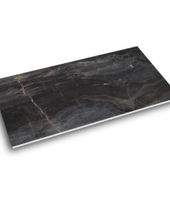 Gạch nhập khẩu Ấn Độ 80x160cm vân đá đen ghi Dorato Black