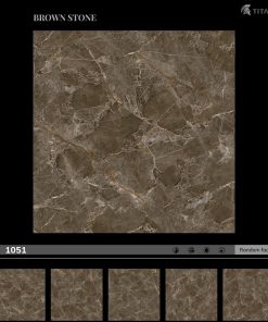 Gạch ốp lát 100×100 cm Catalan vân đá nâu 1051