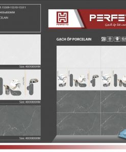Gạch ốp lát 40×80 Hoàn Mỹ Perfetto vân đá ghi 15509-15510-15511