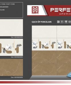 Gạch ốp lát 40×80 Hoàn Mỹ Perfetto vân vàng 15506-15507-15508