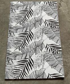 Gạch ốp lát 40x80cm Trung Quốc cỏ lá đen trắng 8602