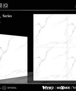 Gạch ốp lát 80x80cm Vitto trắng khói 5875