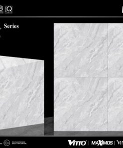 Gạch ốp lát 80x80cm Vitto vân đá ghi nhạt 5873