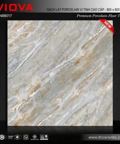 Gạch ốp lát  Viova vân đá xanh 60x60cm, 80x80cm VN88017