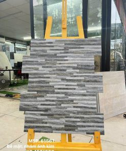 Gạch ốp tường 15×60 Trung Quốc ghi sáng ánh kim 61561