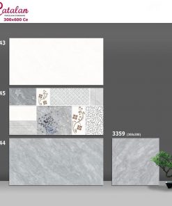 Gạch ốp tường Catalan 30×60 màu ghi nhạt 3643-3644-3645