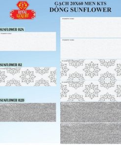 Gạch ốp tường trang trí  20×60 Royal Sunflower 02