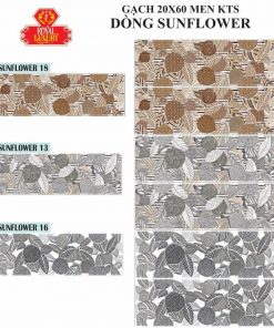 Gạch ốp tường trang trí  20×60 Royal Sunflower 13,16,18