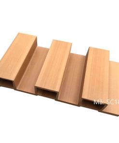 Gỗ nhựa ốp tường ngoài trời loại sóng cao Việt Ý SC18