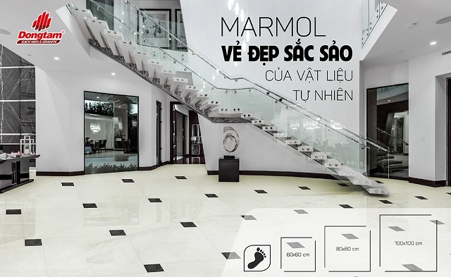 Gạch lát nền 100×100 Đồng Tâm 100MARMOL005-NANO
