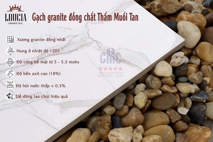 Gạch lát nền 80×80 CMC màu vân mây trắng khói MT 88005