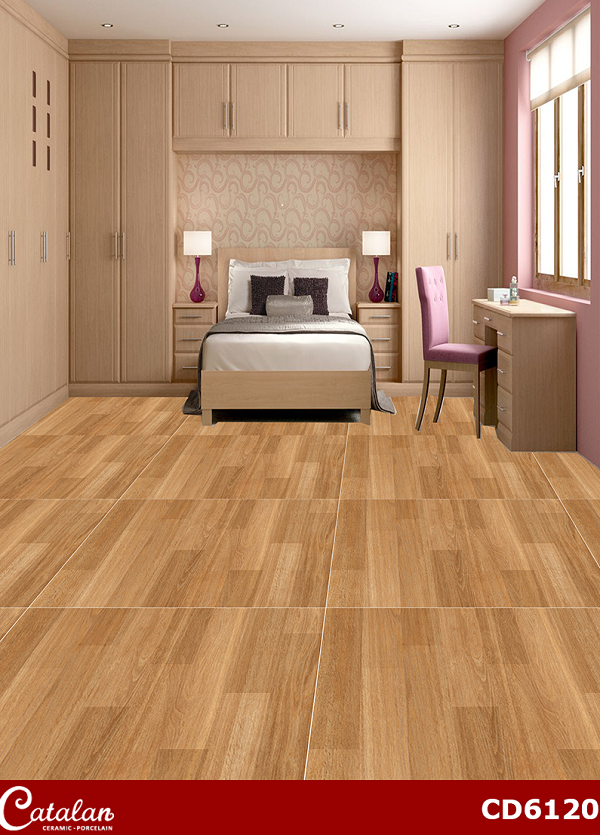 Gạch lát nền vân gỗ 60×60 Catalan 6120