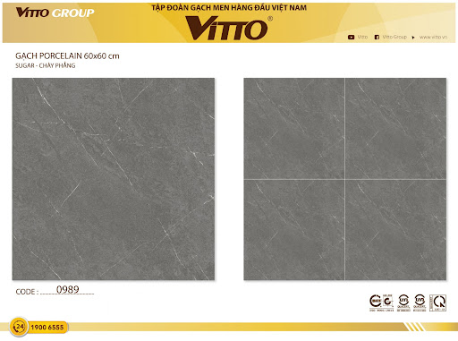 Gạch lát nền vân xi măng 60×60 Vitto 989