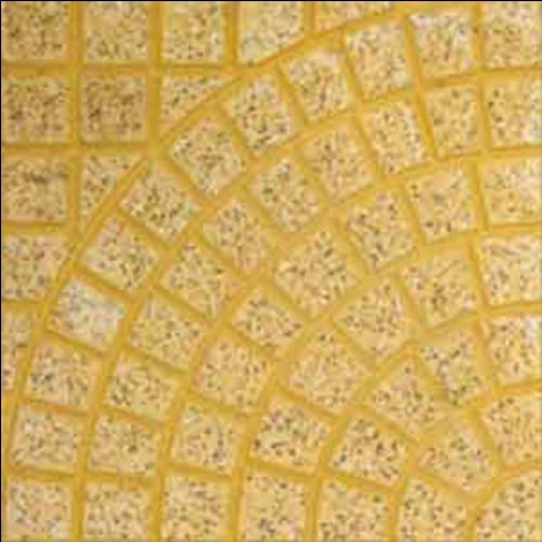 Gạch lát vỉa hè rẻ quạt màu vàng