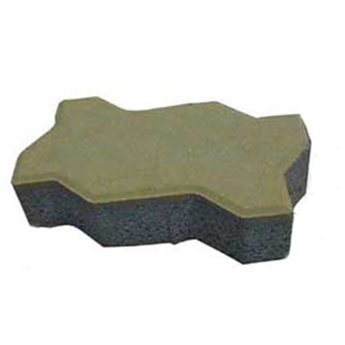 Gạch lát vỉa hè tự chèn block hình zic zac màu ghi