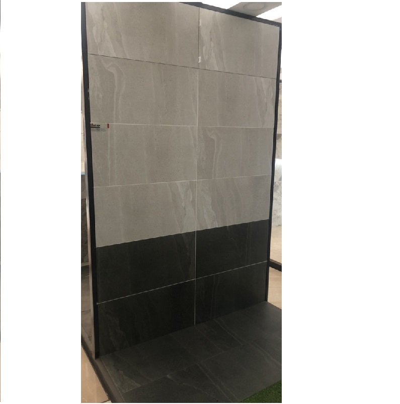 Gạch nhập khẩu Ấn Độ 40x80cm ghi xám HM077