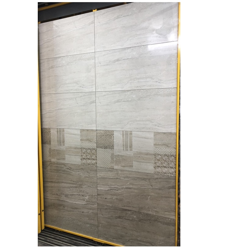 Gạch nhập khẩu Ấn Độ 40x80cm vân đá nâu xám HM078