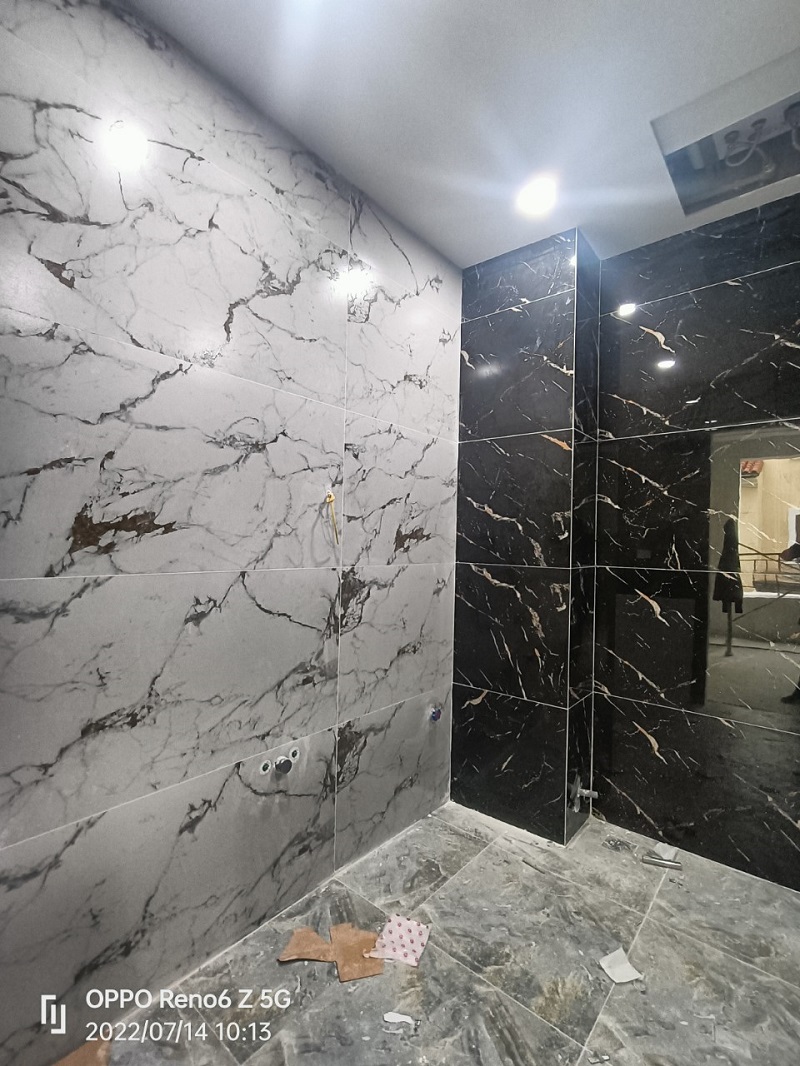 Gạch nhập khẩu Ấn Độ 60x120cm trắng vân mây I545