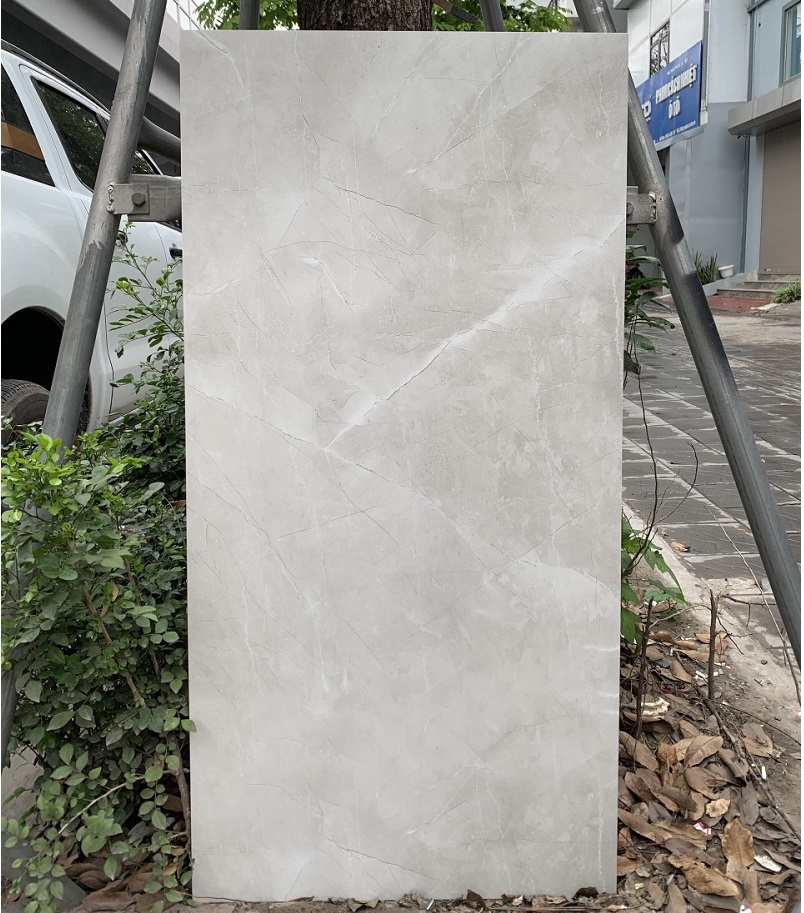 Gạch nhập khẩu Ấn Độ 60x120cm vân đá ghi HM92