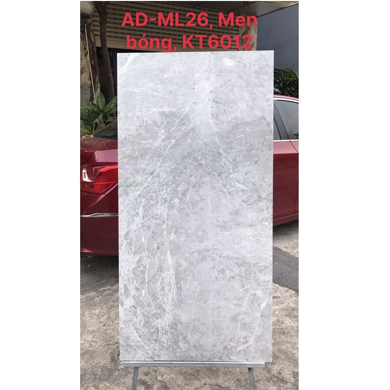 Gạch nhập khẩu Ấn Độ 60x120cm vân đá ghi sáng HM26