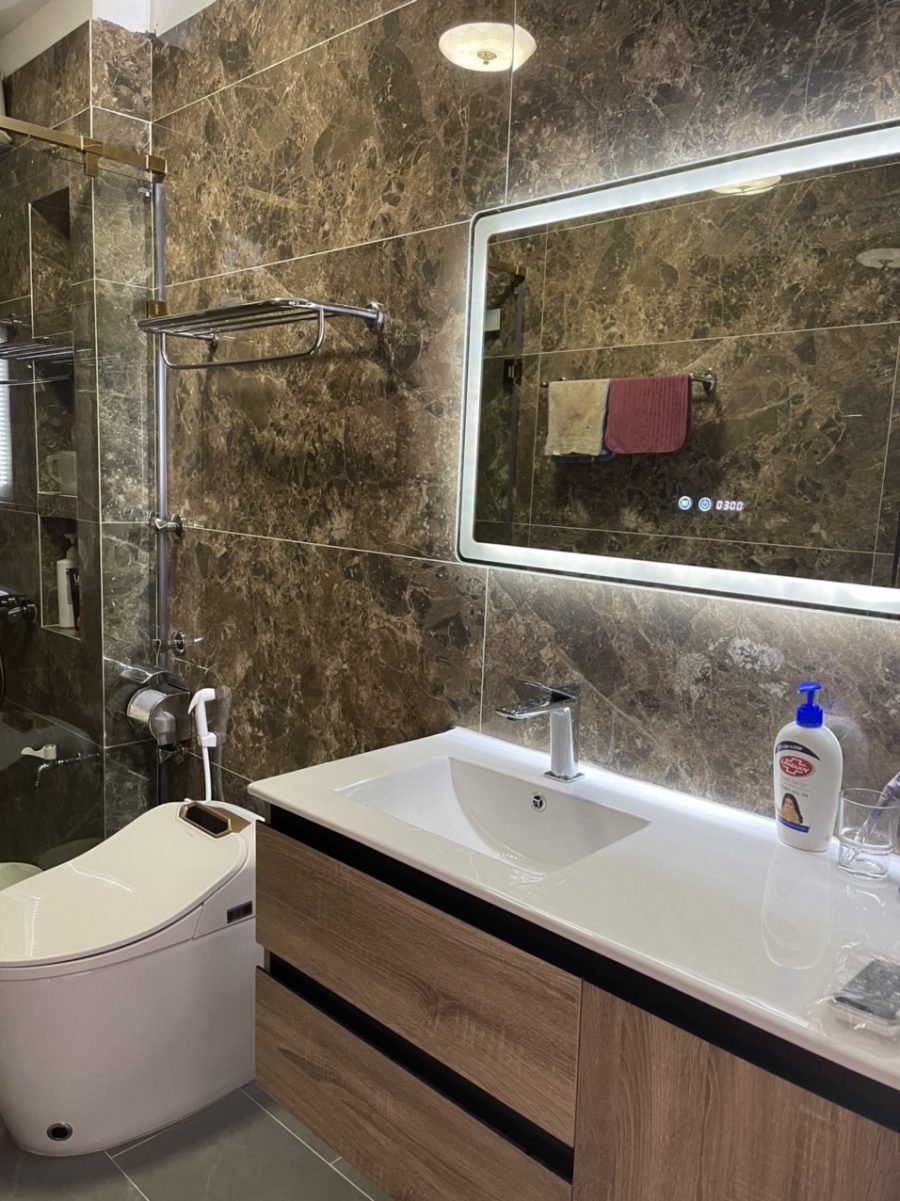 Gạch nhập khẩu Ấn Độ 60x120cm vân đá nâu Brown Hichori