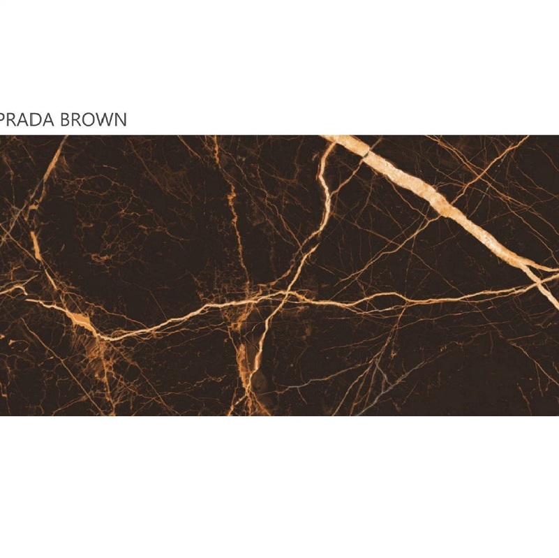 Gạch nhập khẩu Ấn Độ 60x120cm vân đá nâu chớp vàng Panda Brown