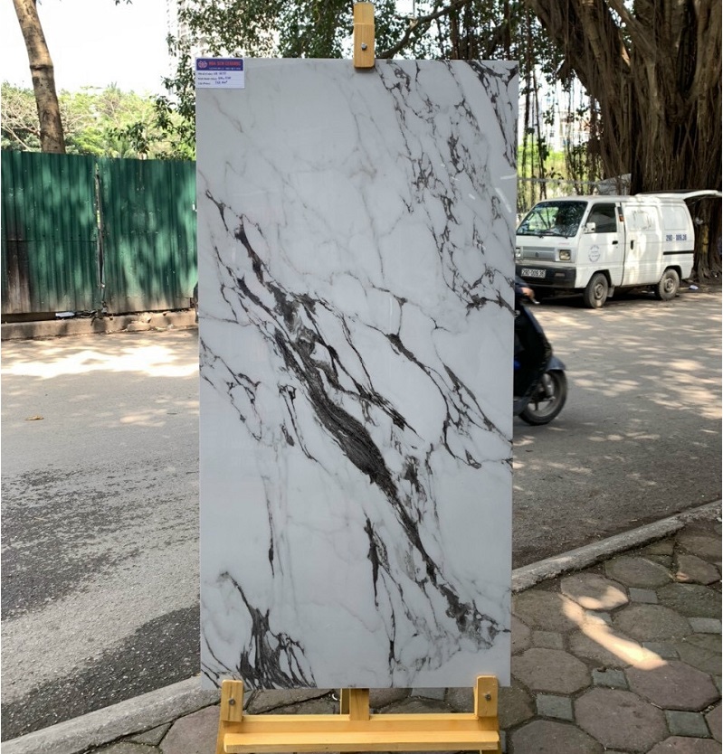 Gạch nhập khẩu Ấn Độ 60x120cm vân khói HM661