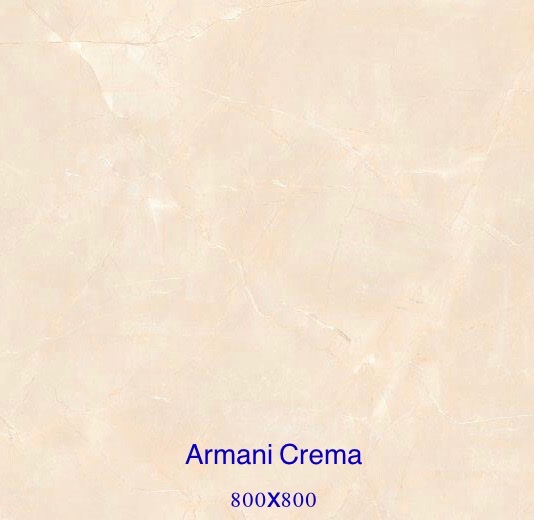 Gạch nhập khẩu Ấn Độ 80x80cm Glossy Aimari Cream