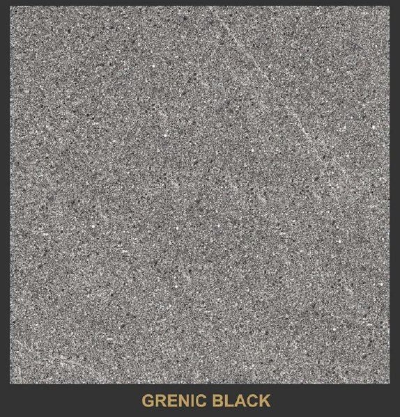 Gạch nhập khẩu Ấn Độ 80x80cm màu xám đen Grenic Black