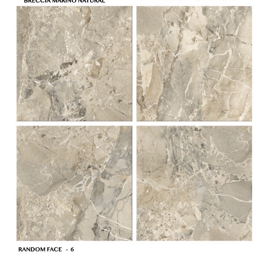 Gạch nhập khẩu Ấn Độ 80x80cm vân đá nâu vàng HM568