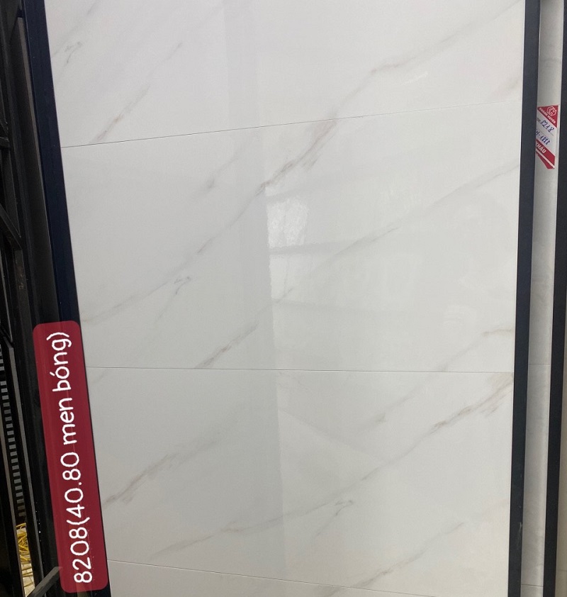 Gạch nhập khẩu Trung Quốc 40×80 trắng khói HM8208