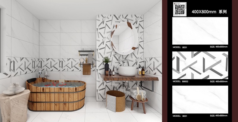 Gạch nhập khẩu Trung Quốc 40×80 trắng khois 8631-8632