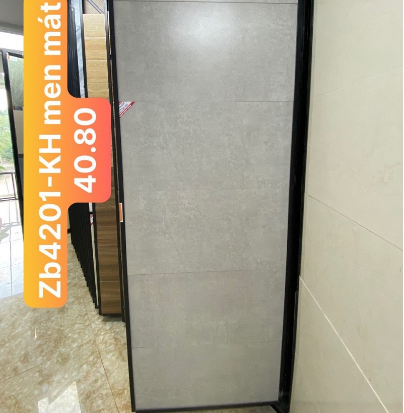 Gạch nhập khẩu Trung Quốc 40×80 vân đá loang ghi HM4201