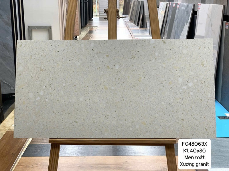 Gạch nhập khẩu Trung Quốc 40×80 vân đá Terrazzo 48064X