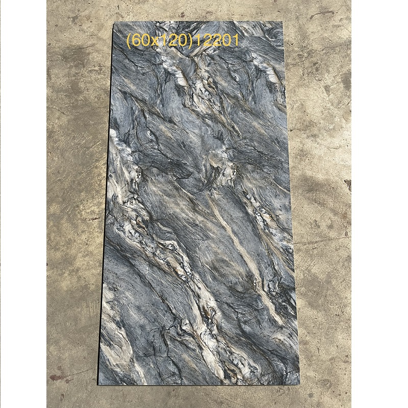 Gạch nhập khẩu Trung Quốc 60x120cm vân đá xanh trắng 12201