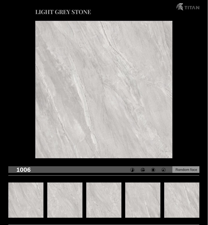 Gạch ốp lát 100×100 cm Catalan vân đá ghi nhat 1006