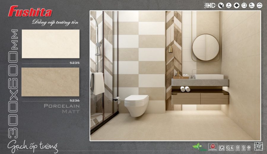 Gạch ốp lát 30×60 Tasa màu vàng 5235-5236