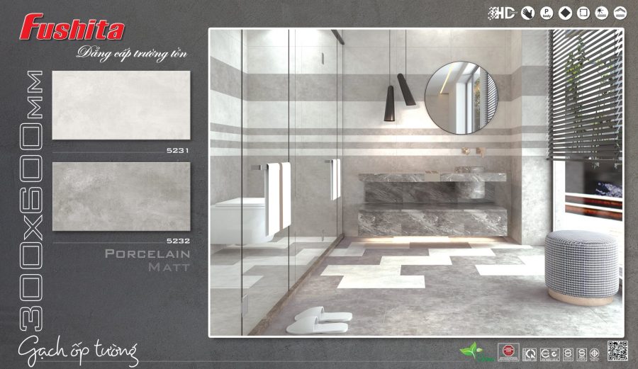 Gạch ốp lát 30×60 Tasa vân xi măng 5231-5232